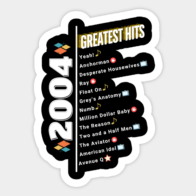 2004 Time Capsule Era - Front & Back - Retro Pop Culture Sticker by OTL Spotlight